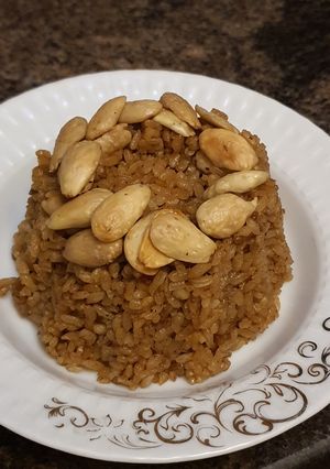 صورة لوصفة اارز بالمكسرات