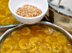 Hình của món Bánh Chuối Hấp Cốt Dừa.