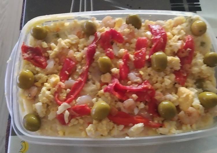 Ensaladilla rusa con lactonesa