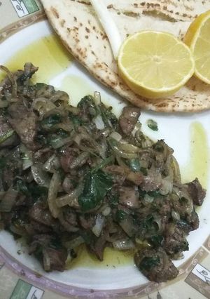 صورة لوصفة كبدة دجاج