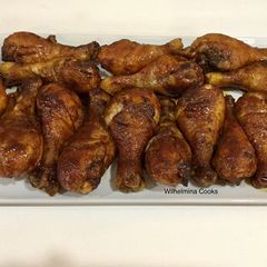 A picture of Baked Chicken Drumsticks With Homemade BBQ Sauce.