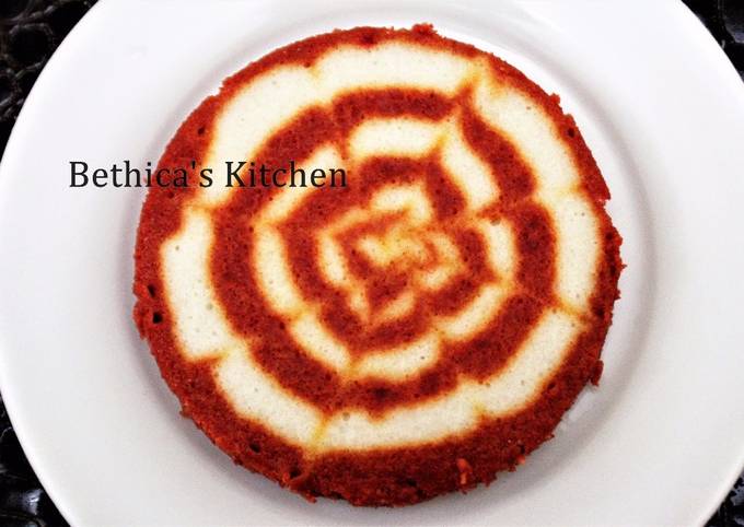 Designer Beetroot Idli Cake