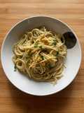 #664 Spaghetti con alici e pangrattato🐟🥖🌱🌱