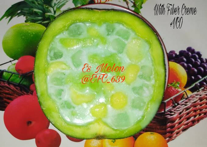 Rahasia Bikin 🍈Es Melon with Fiber Creme + VCO🍈, Enak Banget