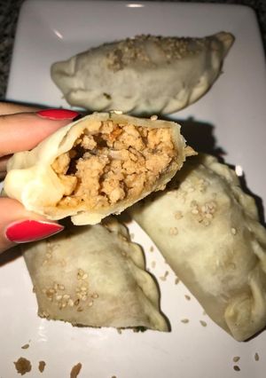 Una foto de Empanadas de soja texturizada