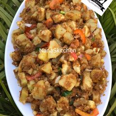 A picture of Sweet potato with kuli kuli.