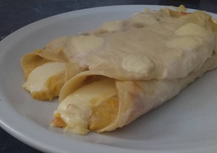 Canelones o crepes de choclo o maíz
