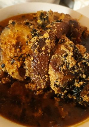 A picture of Egusi soup.