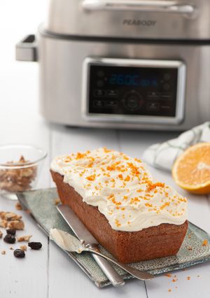 Una foto de Carrot cake en air grill peabody