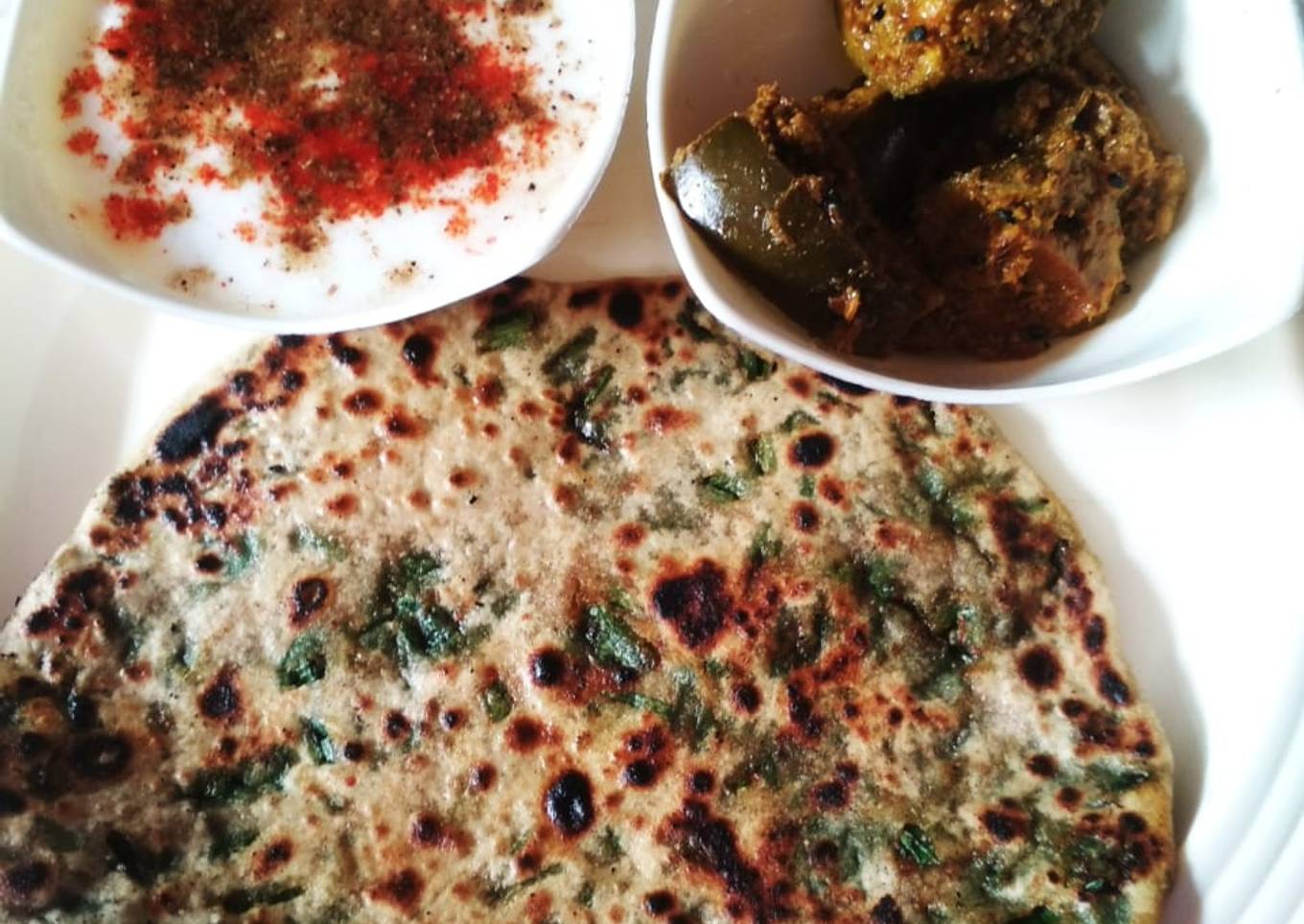 Palak paratha