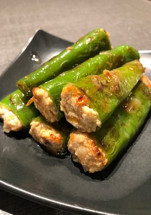 柴汁青椒鑲肉 的食譜成品照片