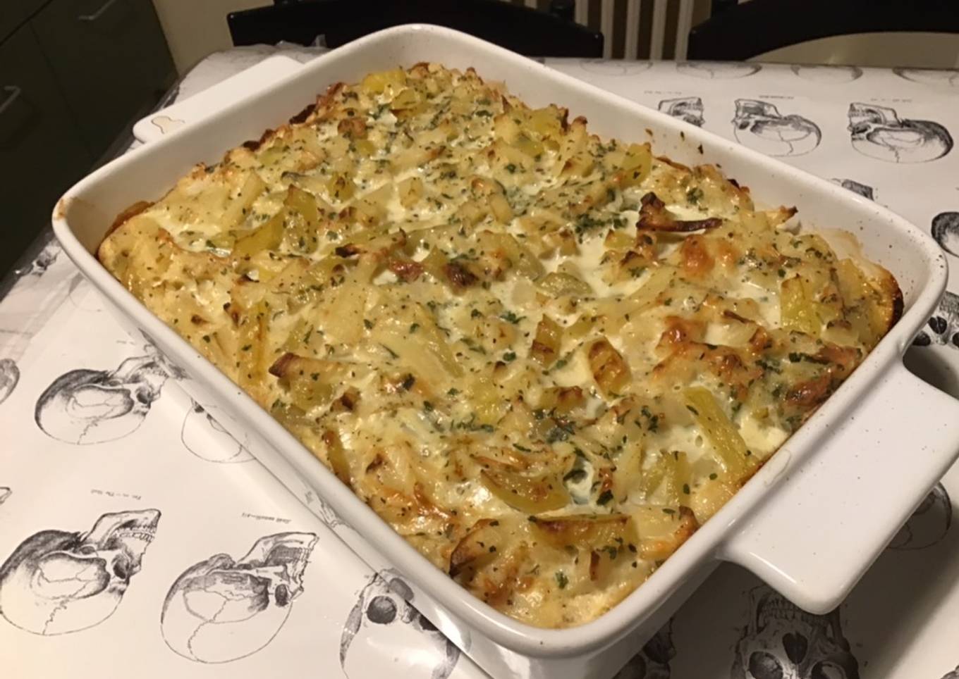 Gratin de panais et pommes de terre à l emmental