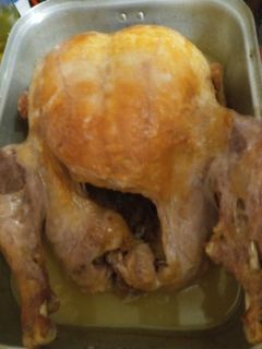 A picture of Turkey cooked with Butter November 2020.