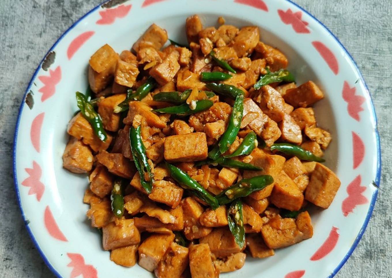 Tumis Tahu Cabe Ijo