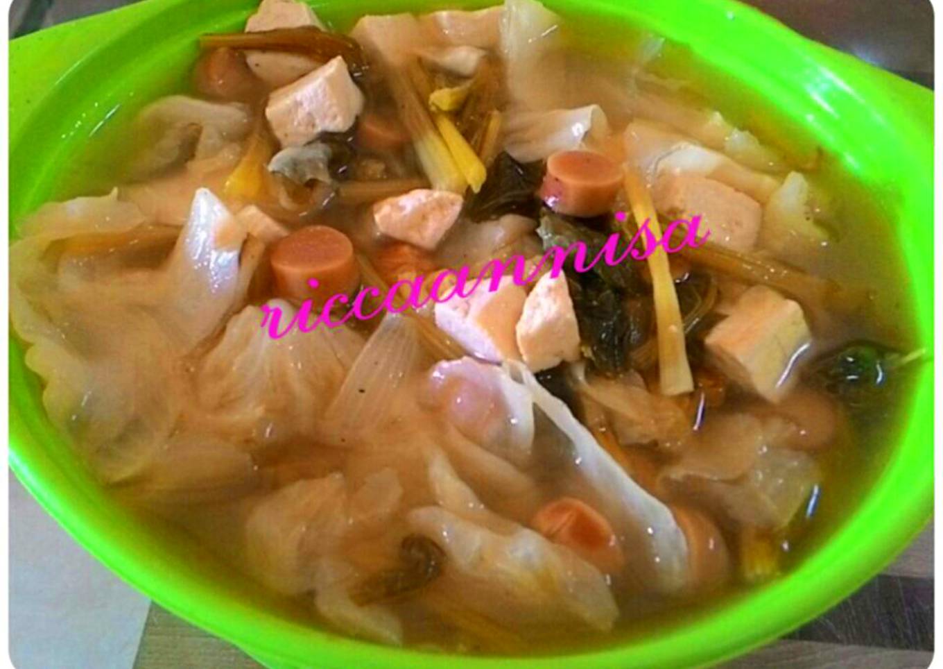 Sop sayur sederhana