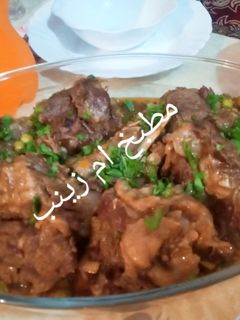 صورة لوصفة طاجين الجلبانة باللحم