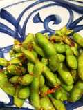Easy Spicy Garlic Edamame Snack