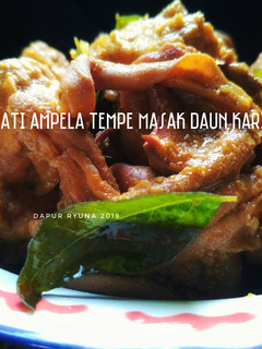 Foto resep Hati Ampela Tempe Masak Daun Kari