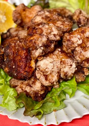 A picture of Japanese Karaage (Fried Chicken).