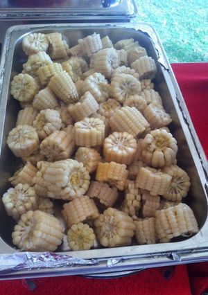A picture of Maize on the cob.
