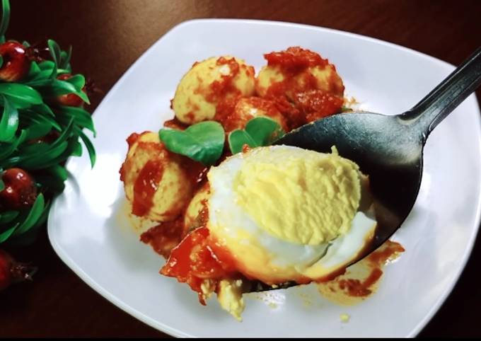 Resep 20. Telur Balado simpel Anti Gagal