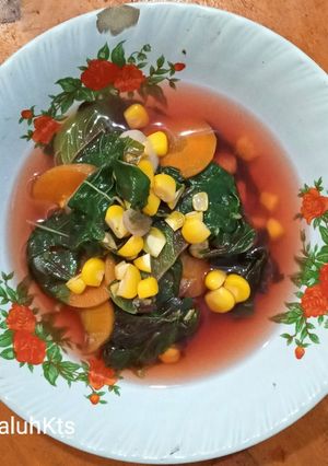 Foto resep Sayur Bening Bayam Merah