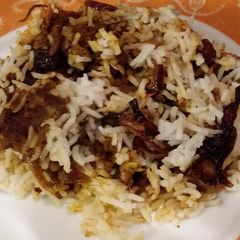 A picture of Fish Biryani.