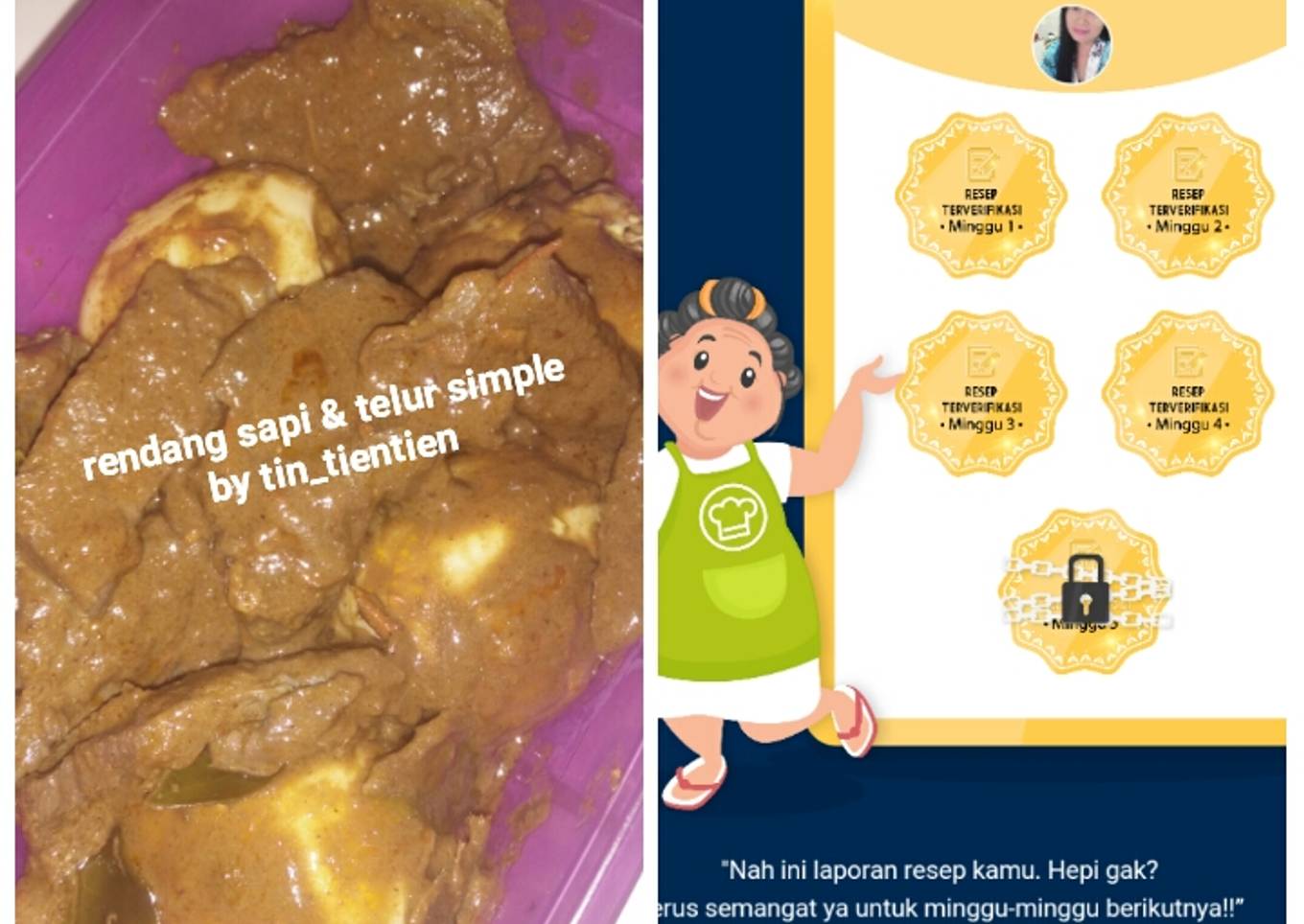 48. Rendang Sapi & telur simple plus bonus tips hemat gas
