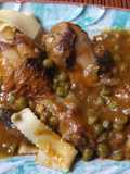 Muslitos pollo con salsa de vermú rojo