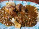 Muslitos pollo con salsa de vermú rojo