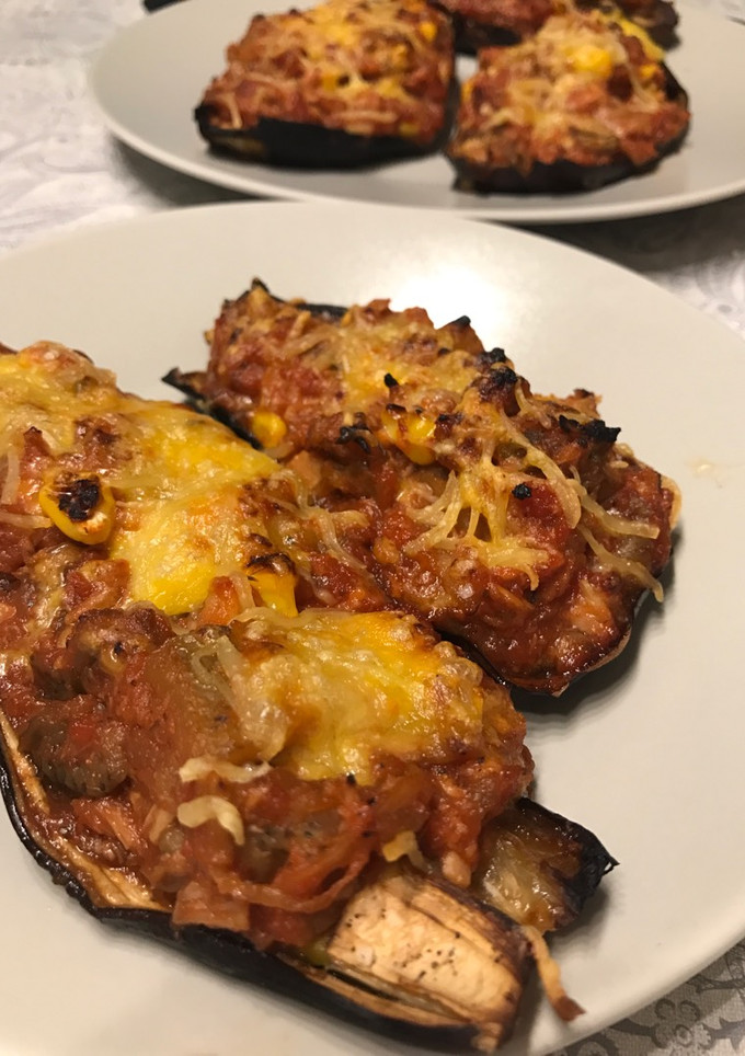 Una foto de Berenjenas rellenas