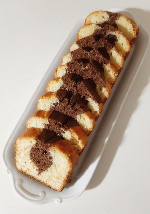 Une photo de Cake bicolore ❤