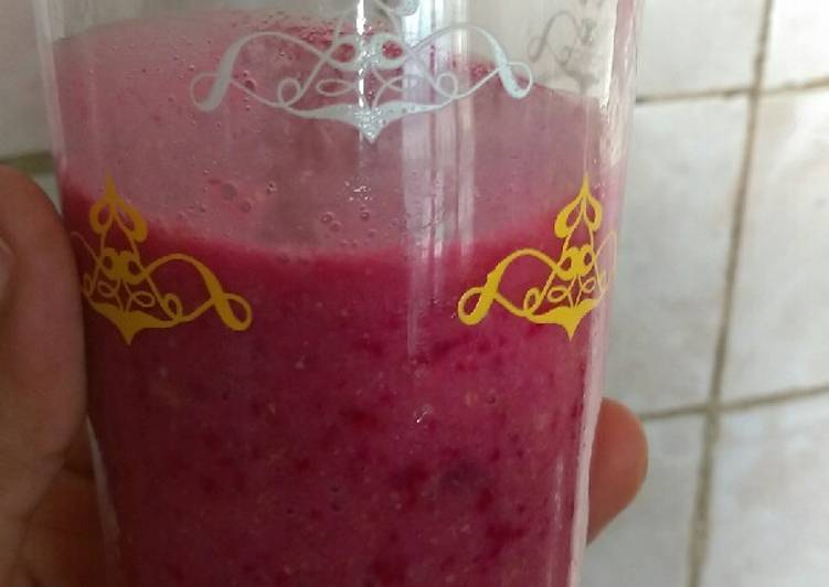 Steps to Make Perfect Pineapple beetroot smoothie #4weeks challenge
