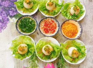 Hình của món Bánh ít trần nhân mặn.