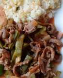 Nopales con carne de res
