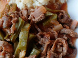 Nopales con carne de res