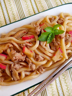 家常炒烏龍麵〞自製冷凍食品包 的食譜成品照片