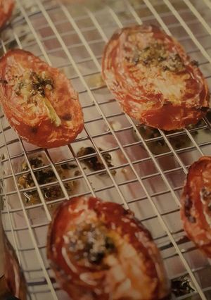 A picture of Oven-Roasted Tomatoes.