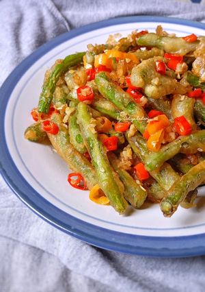 Foto resep Buncis Cabai Garam ala Chinese Resto