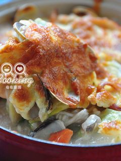 焗烤奶油白菜【大同電烤爐】 的食譜成品照片
