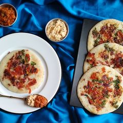 Rava uttapam A picture of Rava uttapam.