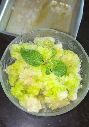 A picture of Green Grapes Sorbet.