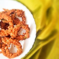 A picture of Baked Bell Pepper rings.