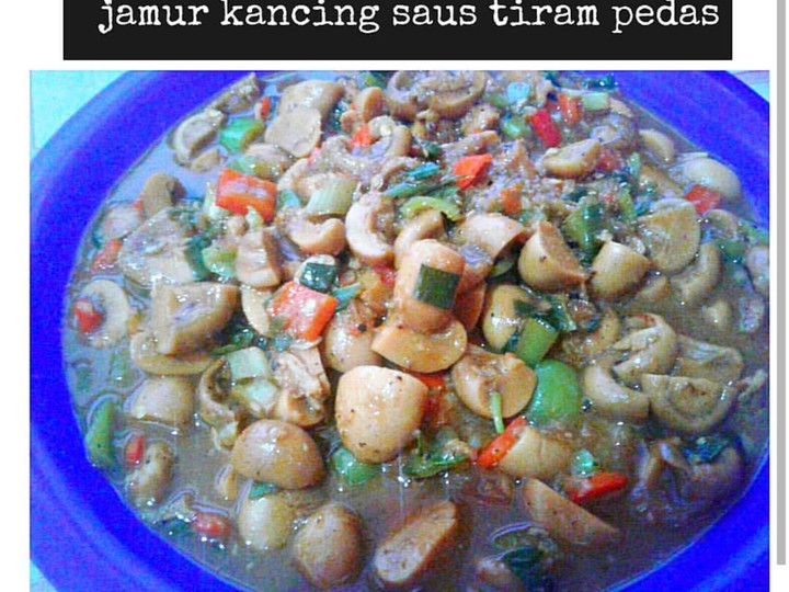 Cara Buat Jamur kancing saus tiram pedas Sederhana Dan Enak