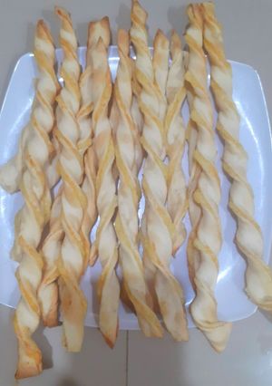 Una foto de Palitos de Queso con Masa de Hojaldre
