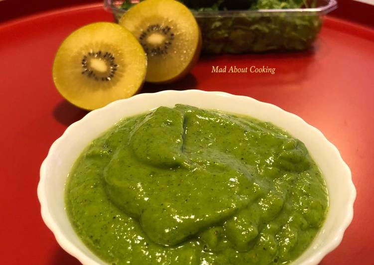 Kiwi Avocado Coriander Chutney or Dip – Green Chutney With A Twist – Healthy Fruit Dip