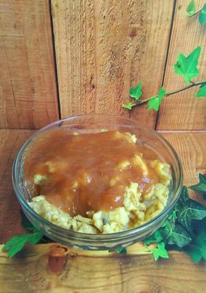 Foto resep Nasi telur hongkong hot lava ala ala