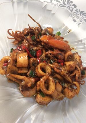 Foto resep Cumi Asin Saus Tiram