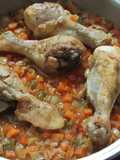 Muslos de pollo guisados a la sidra