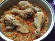 Una foto de pollo a la sidra asturiana
